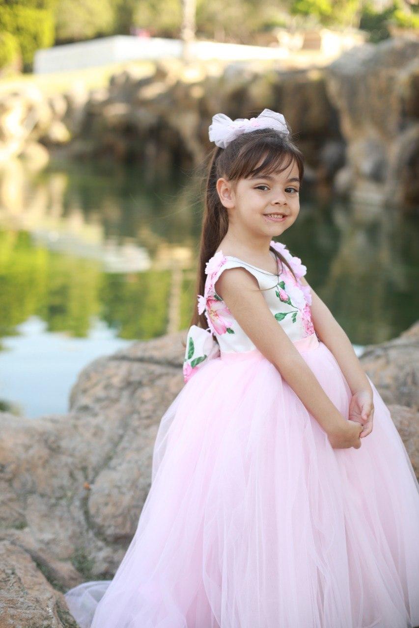 Sara 3d flower girl dress Baby Girl Dress
