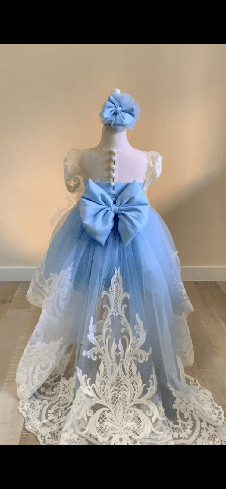 Girl Dress Sky Blue
