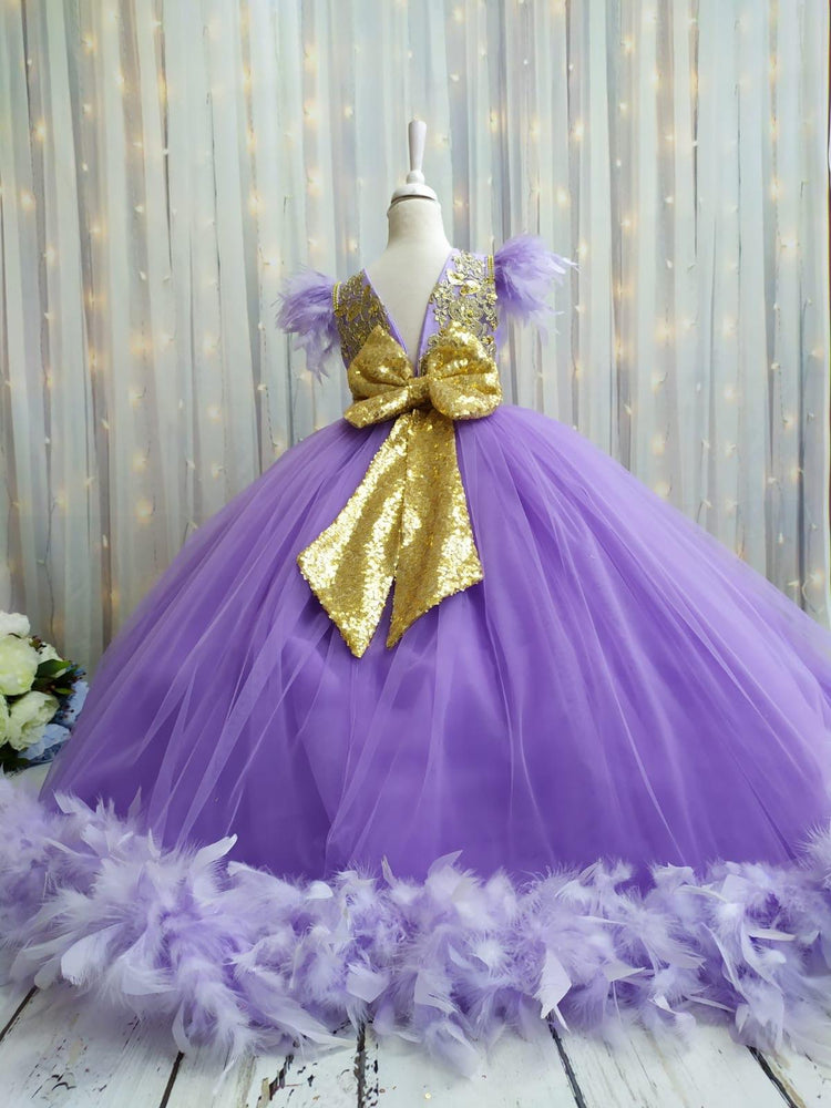 Purple Gown Dress