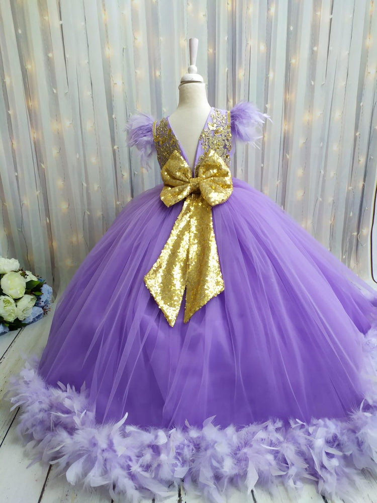 Purple Gown Dress