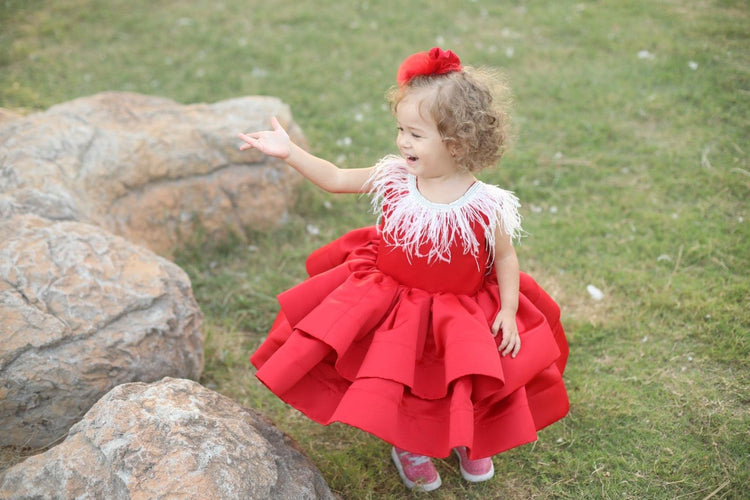 Girl Red Dress