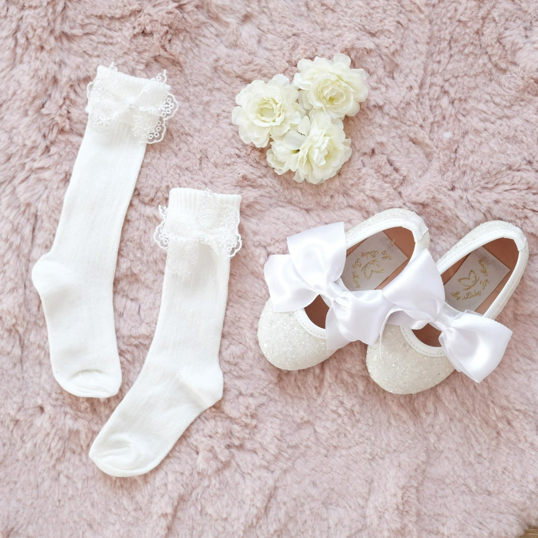 Baby girl babets and socks Baby Girl Dress for Special Occasion