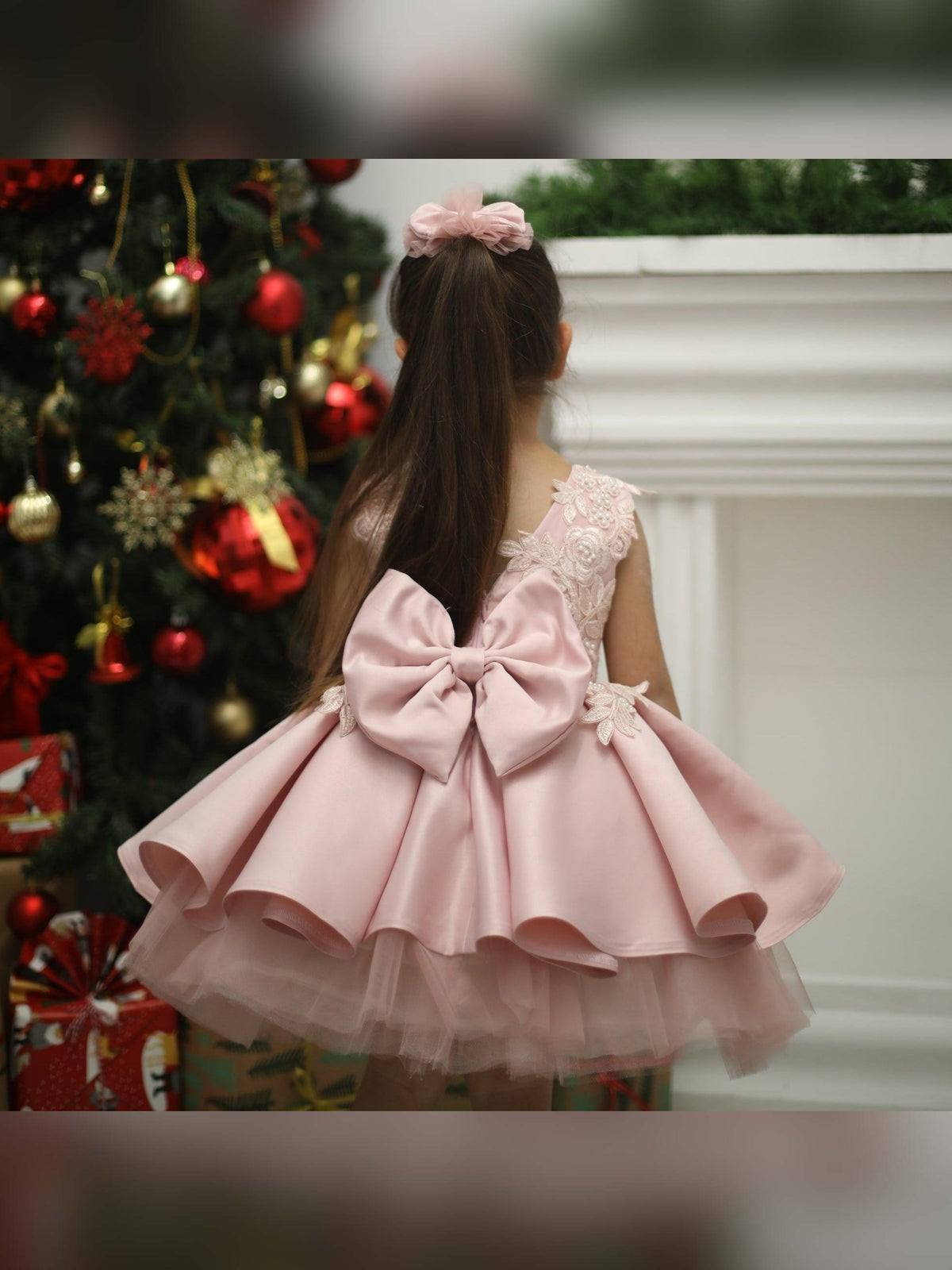 Bonita girl dress blush