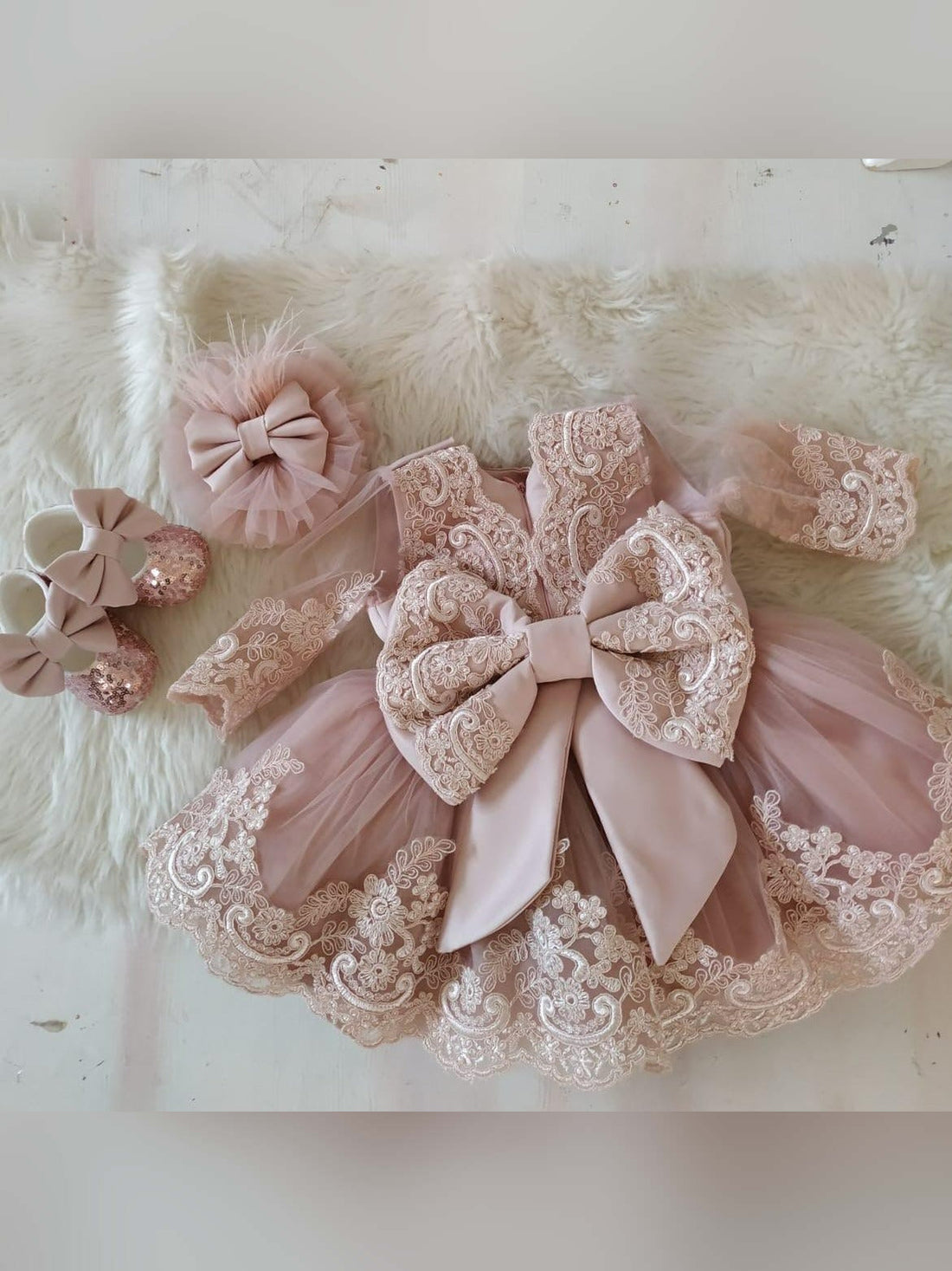 Hazel baptism baby girl dress