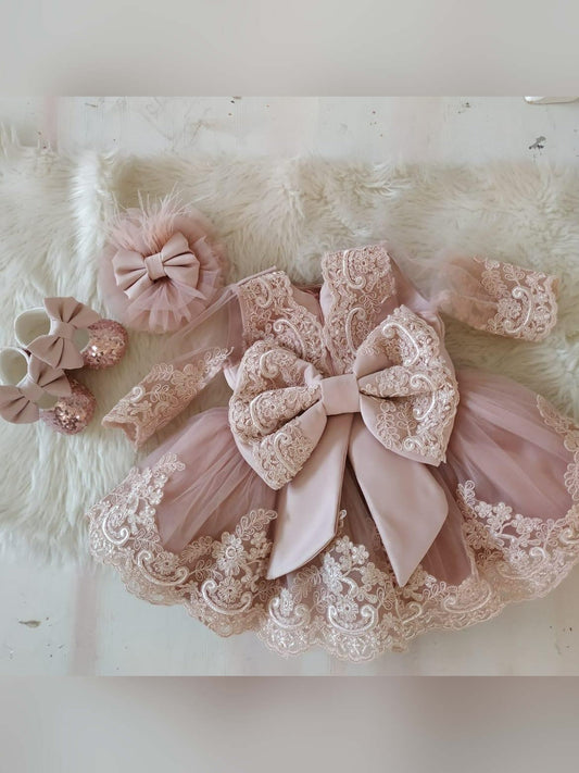Hazel baptism baby girl dress