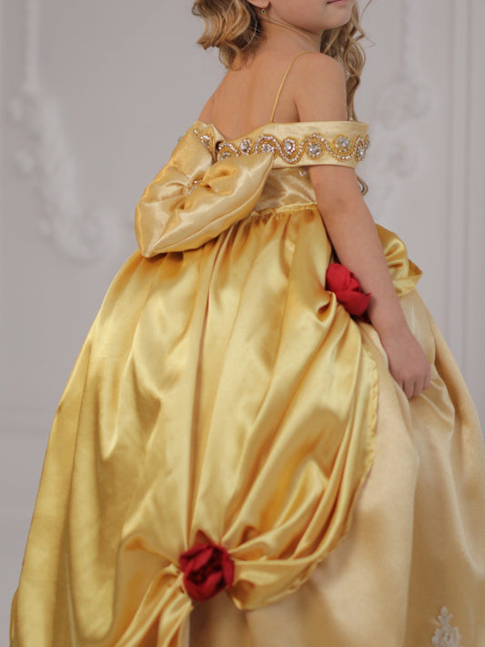 Belle baby girl dress, belle gown