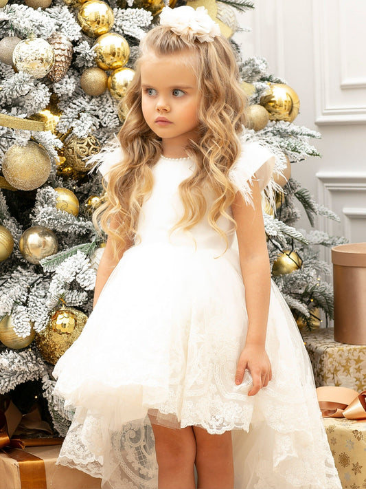 Mila girl dress white