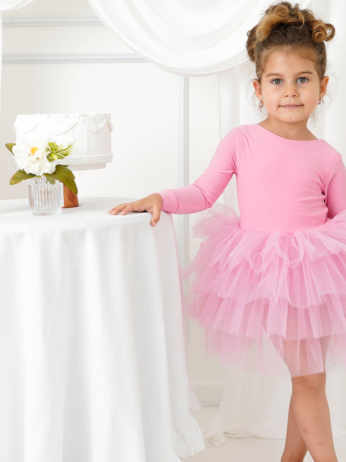 Ballerina tutu pink long sleeve
