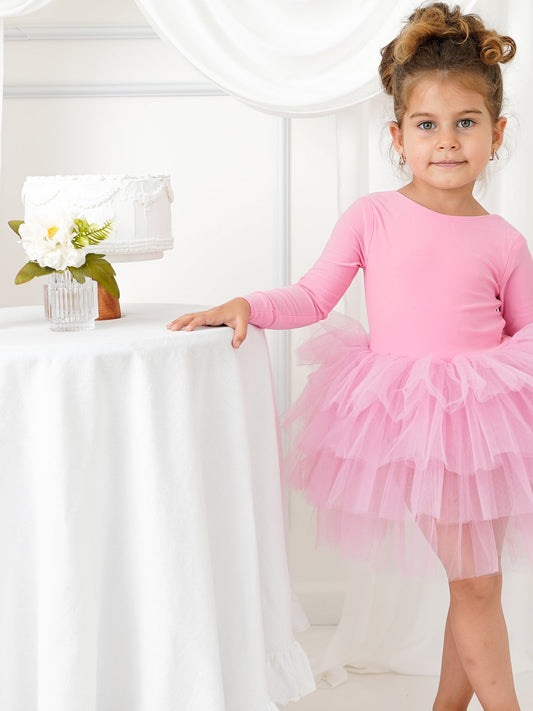 Ballerina tutu pink long sleeve