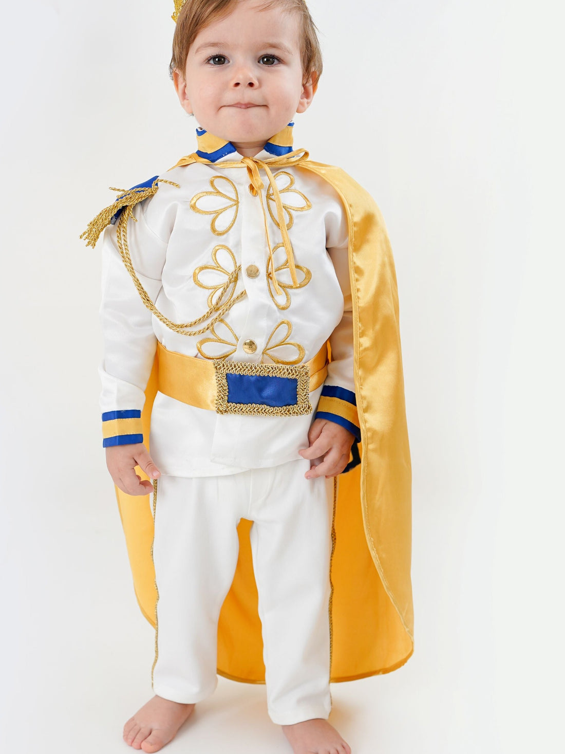 White Baby Boys Prince Royal Suit