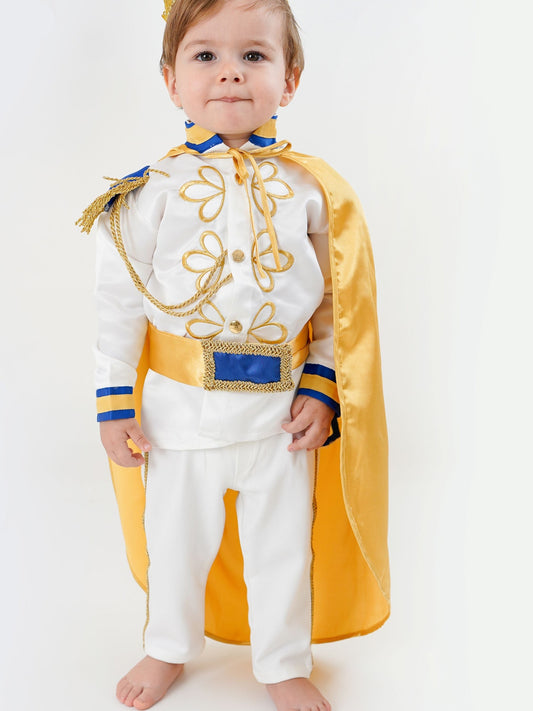 White Baby Boys Prince Royal Suit