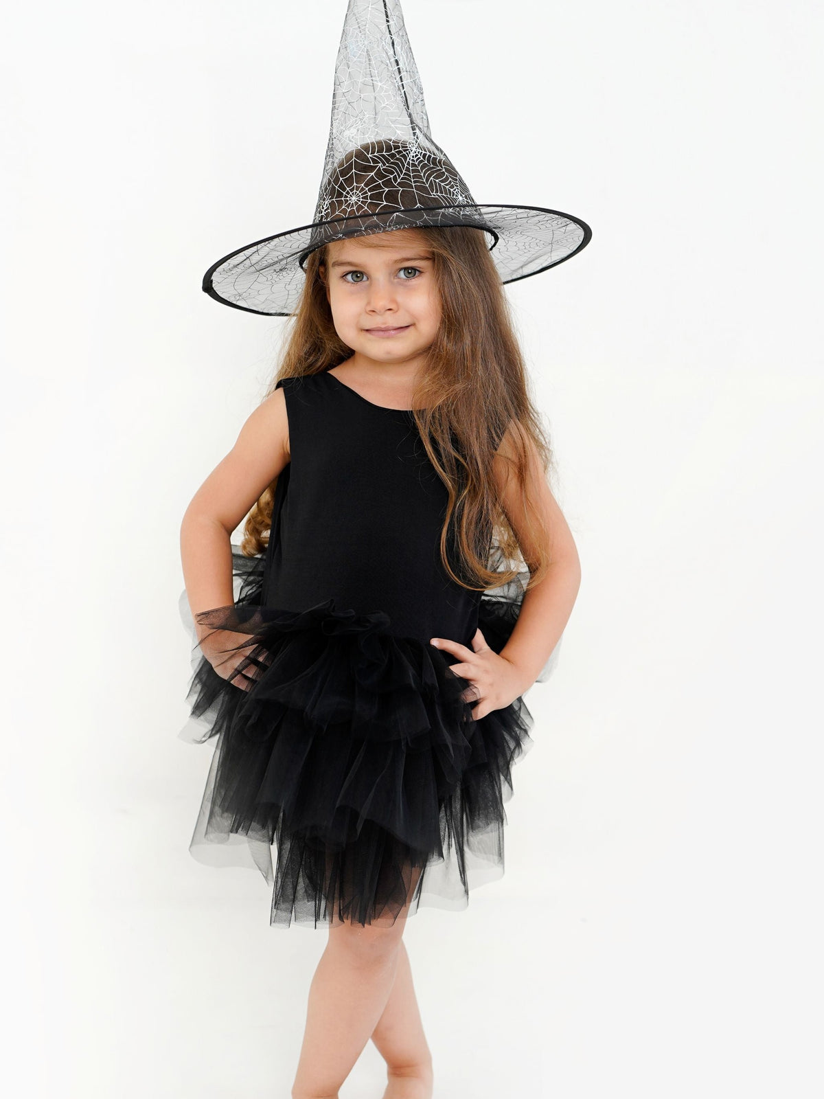 Black Halloween Witch Dress With Tutu