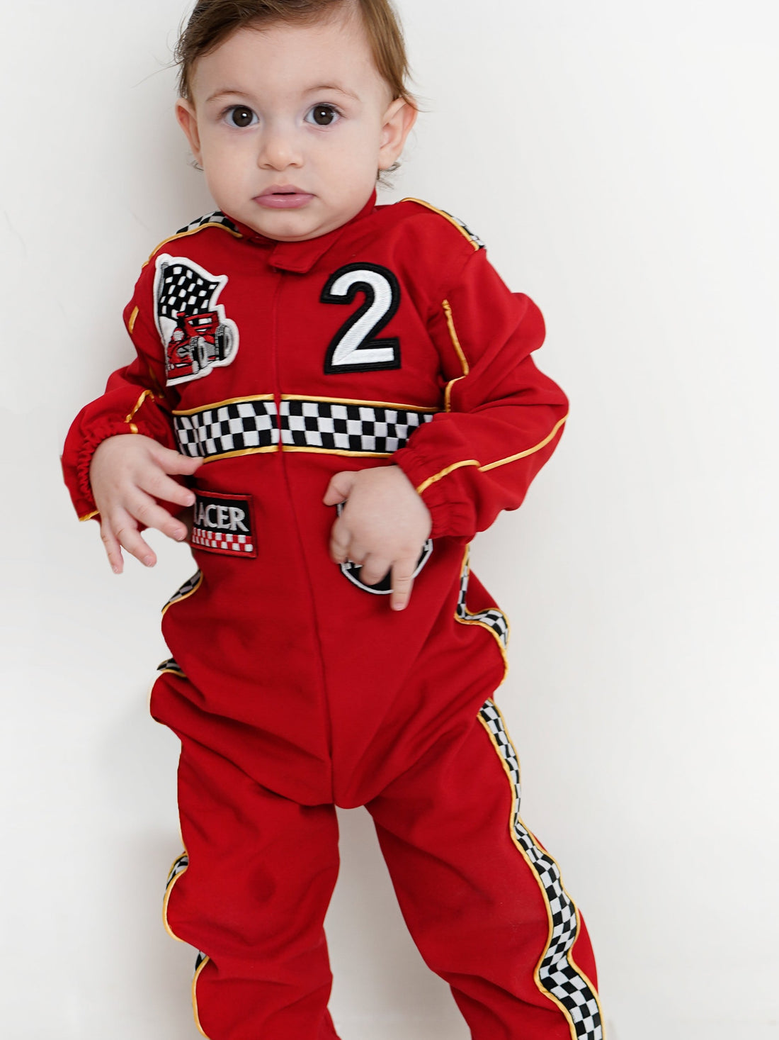 Baby boy racer personalized suit, hotwheels baby outfit