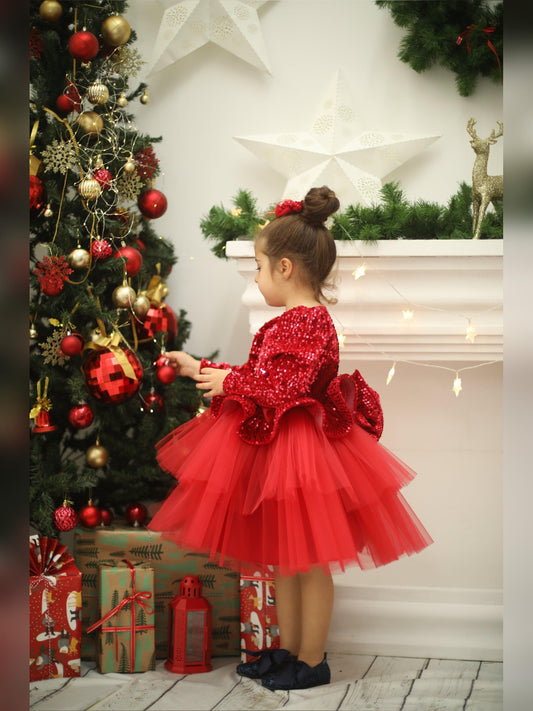 Beatrix red girl dress
