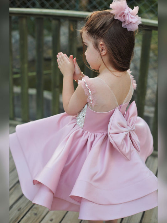 Ana girl dress blush