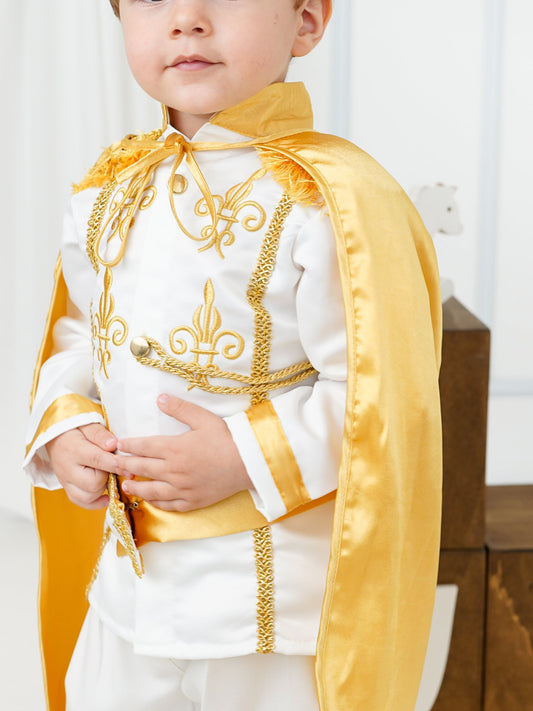 White Baby Boys Prince Suit