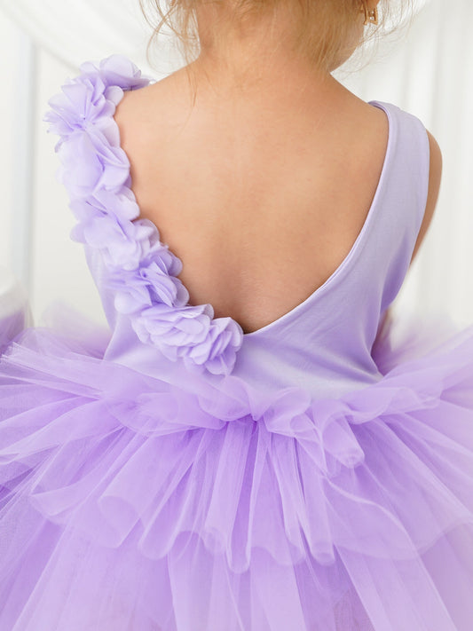 Lilac Floral Leotard Ballerina Sleeveless Tutu