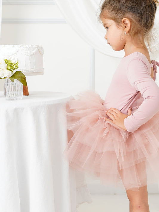 Ballerina tutu blush long sleeve
