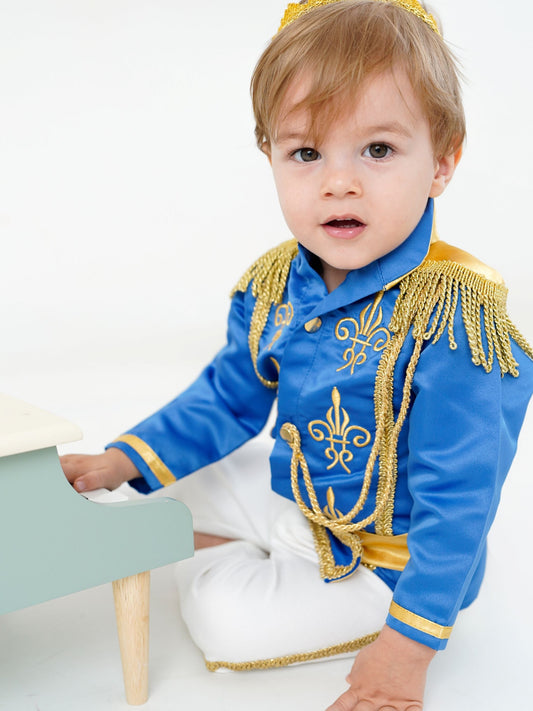 Royal Blue Baby Boys Prince Suit