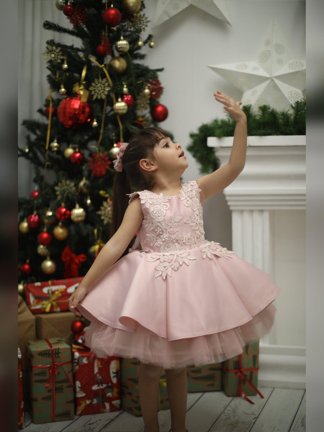 Bonita girl dress blush