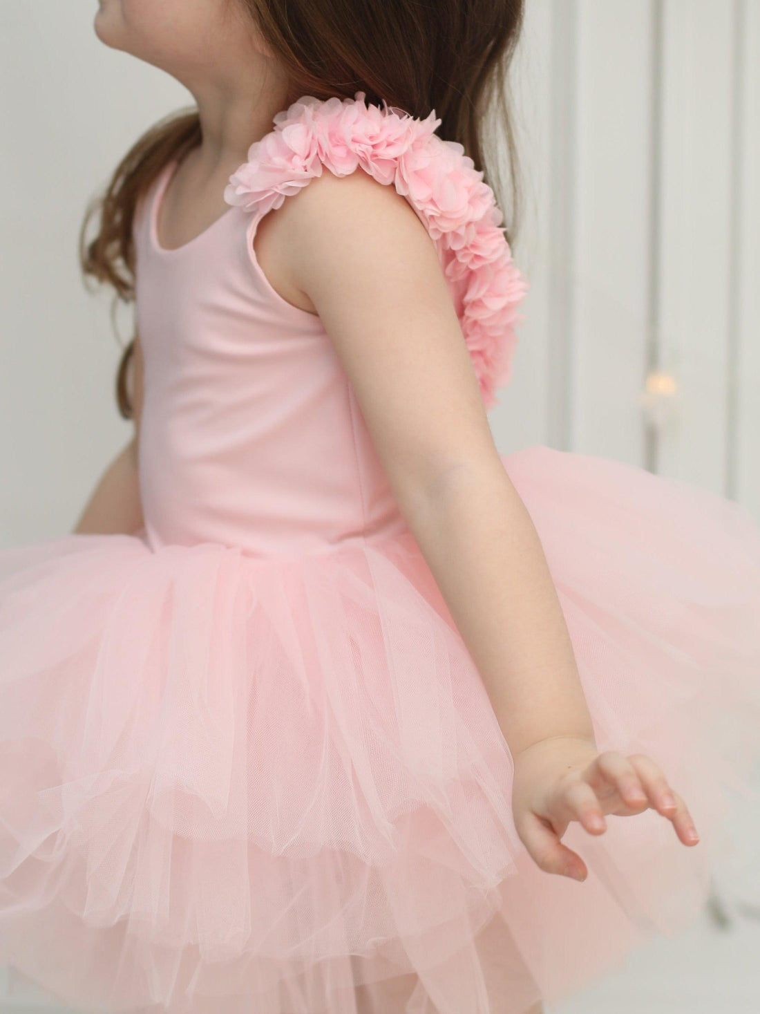 toddler pink leotard with skirt