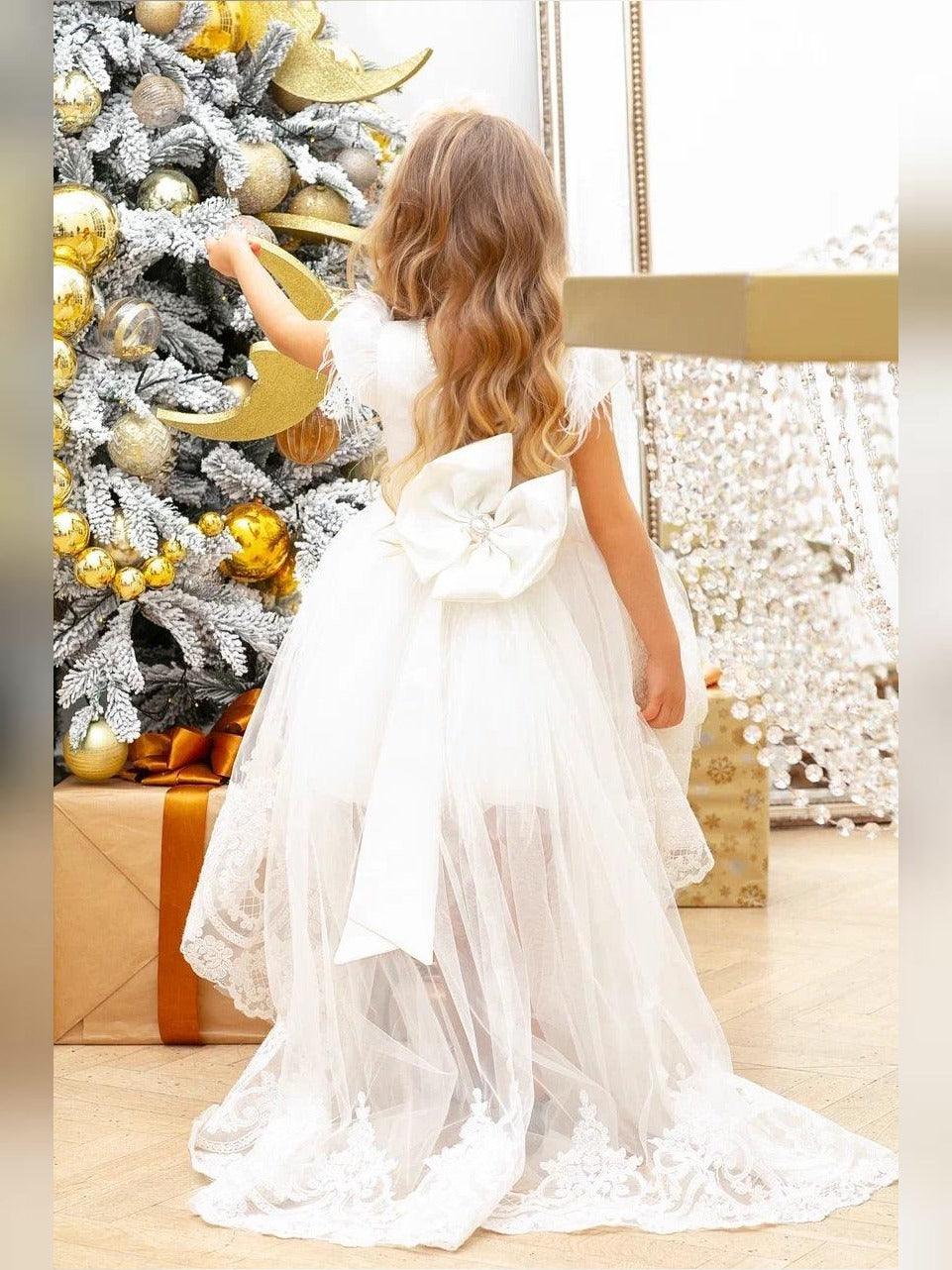 Mila girl dress white