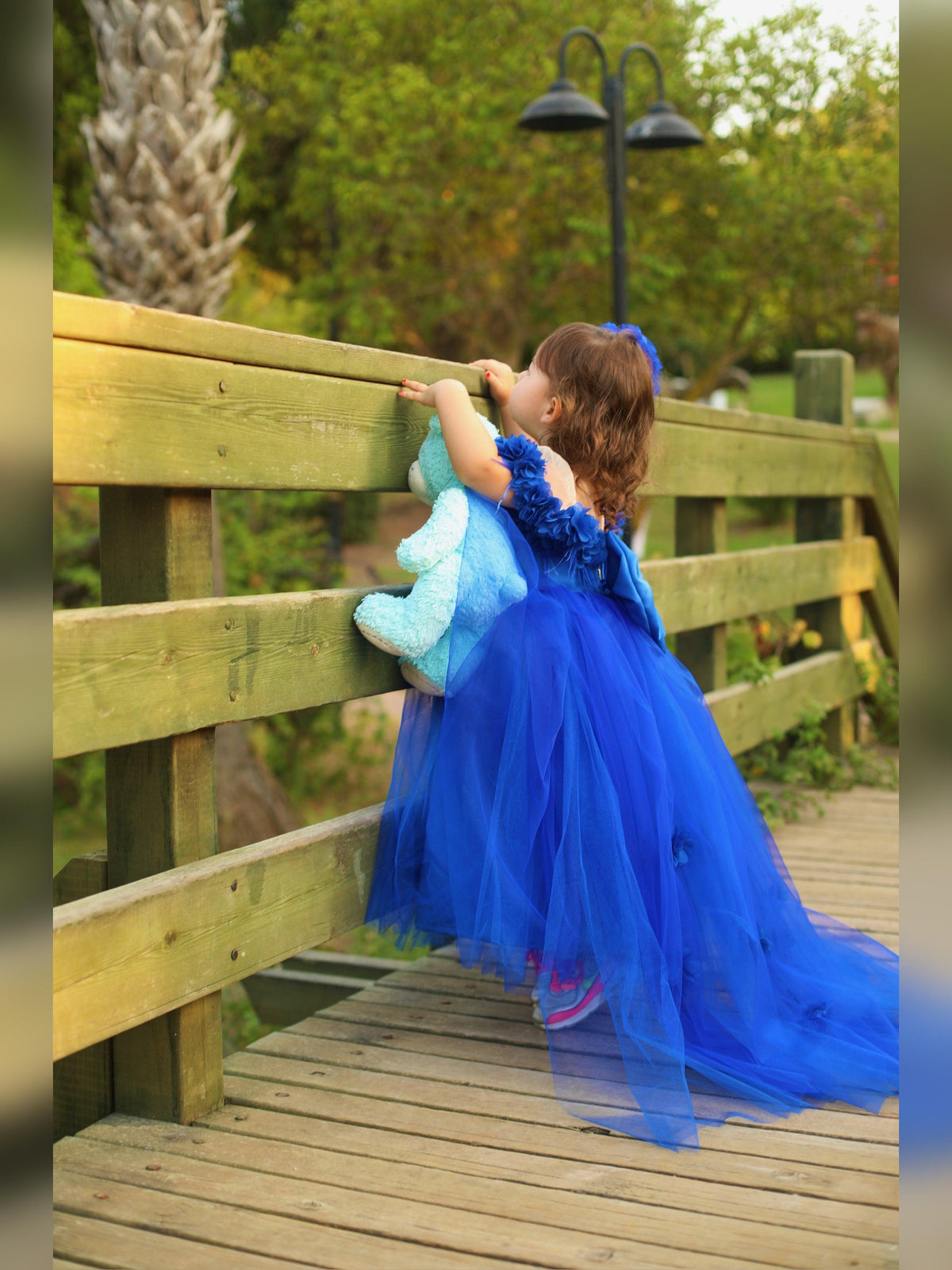 Rebecca flower girl dress royal blue