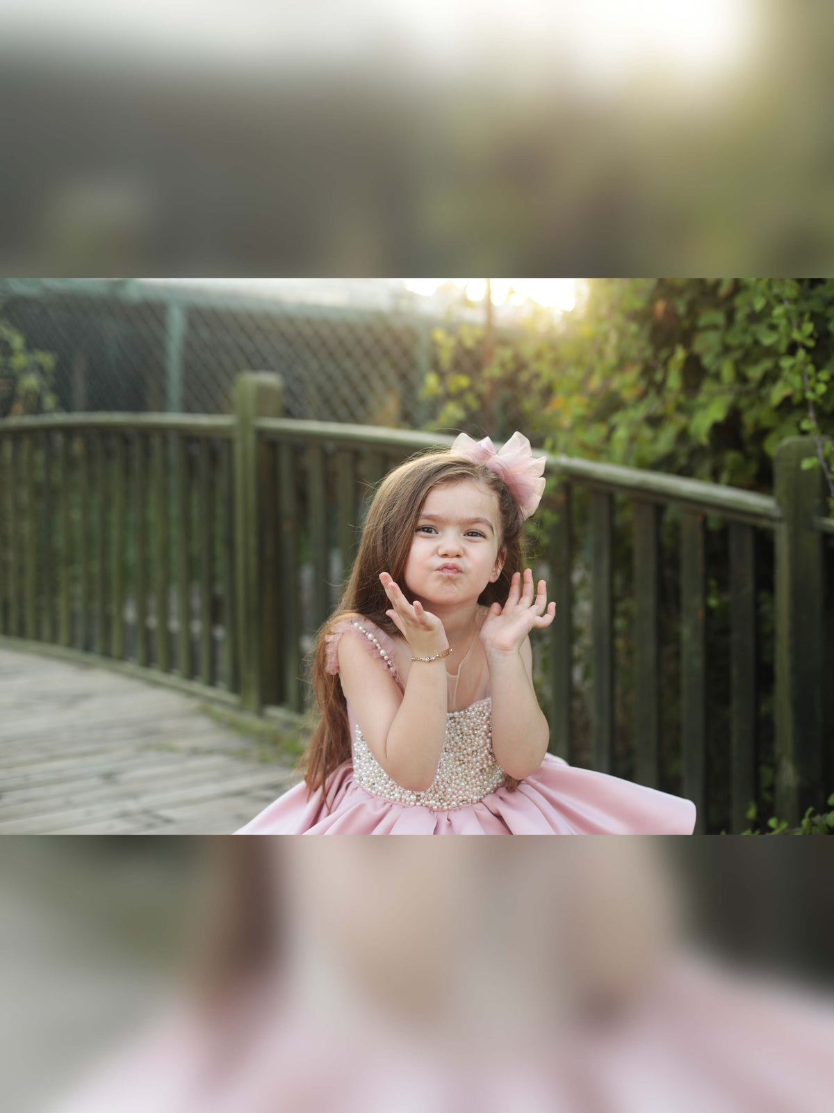 Ana girl dress blush