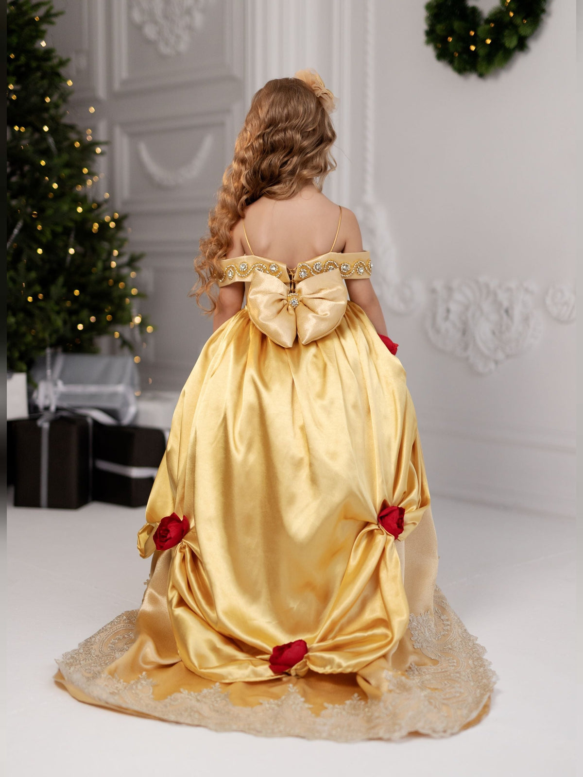 Belle baby girl dress, belle gown