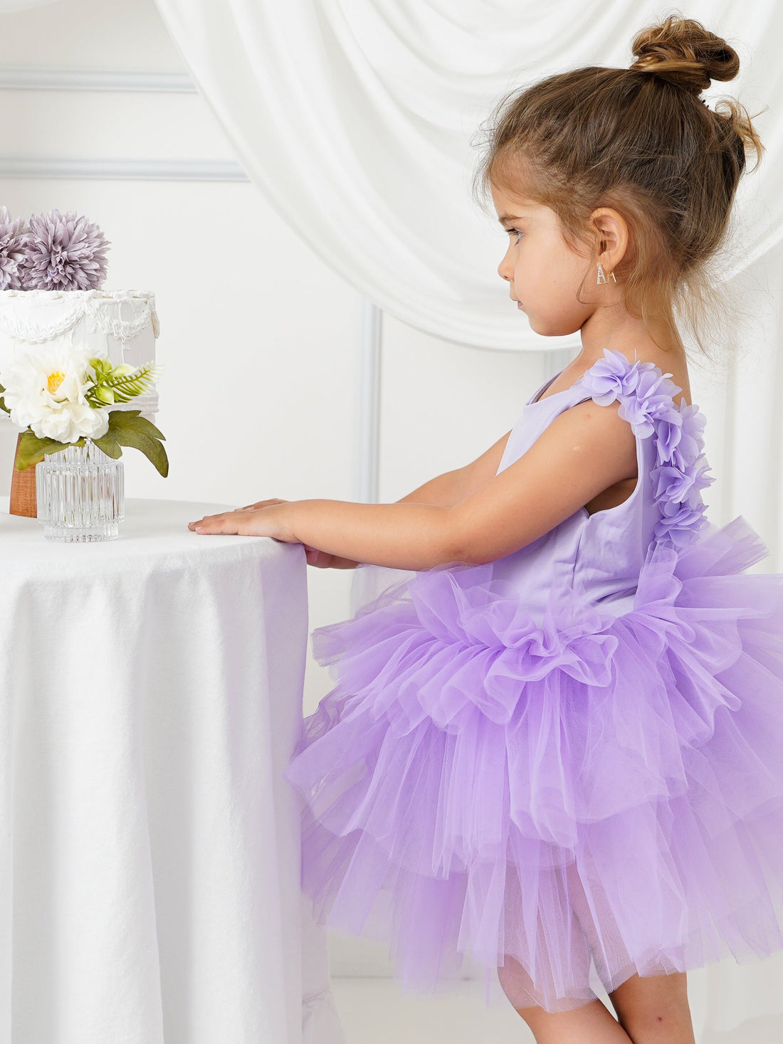 Lilac Floral Leotard Ballerina Sleeveless Tutu