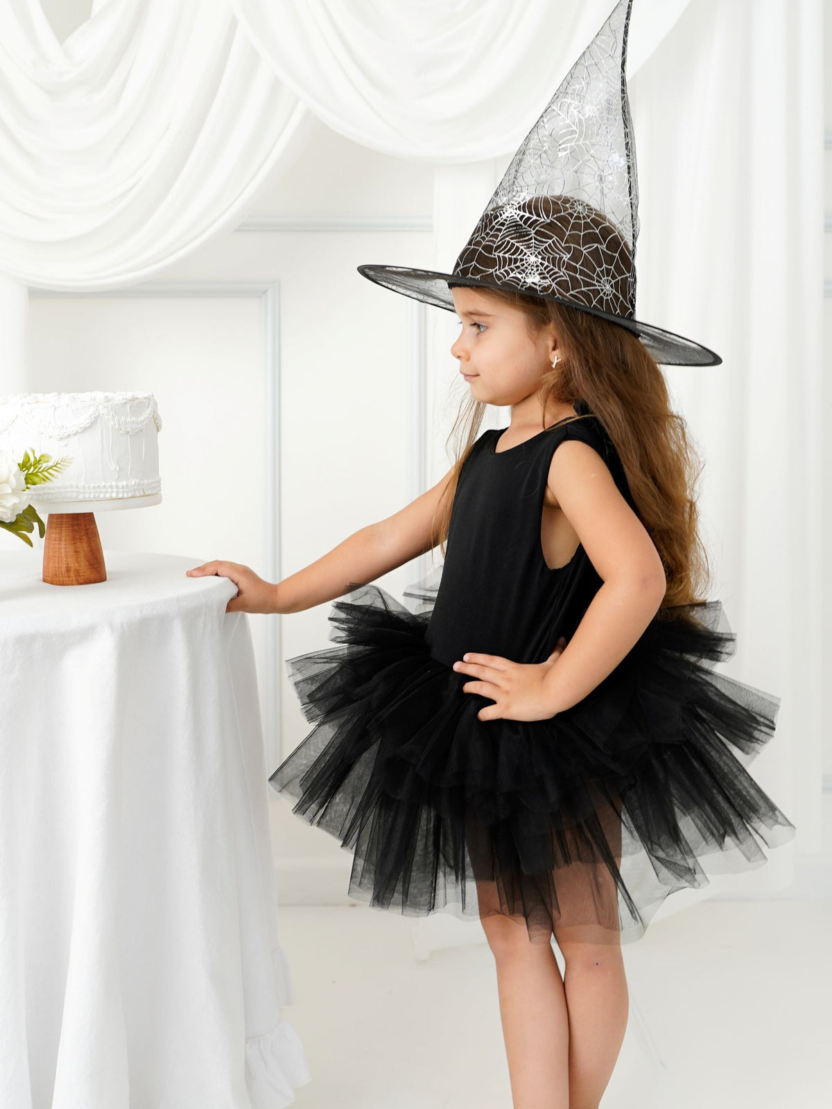 Black Halloween Witch Dress With Tutu