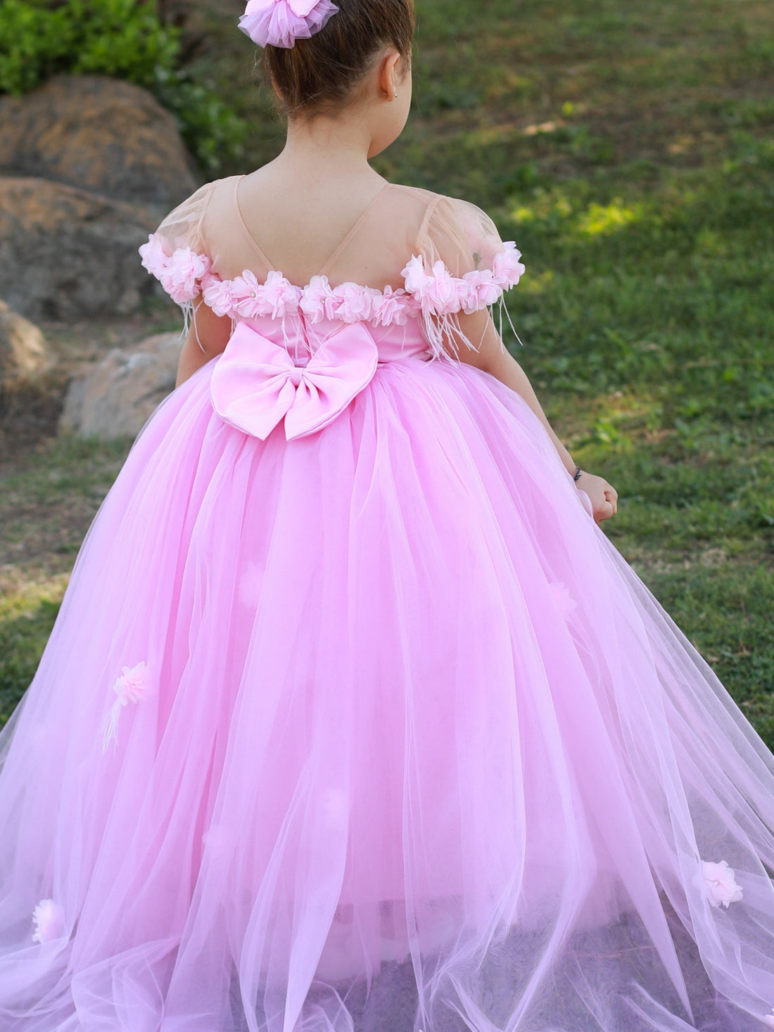 Rebecca flower girl dress pink