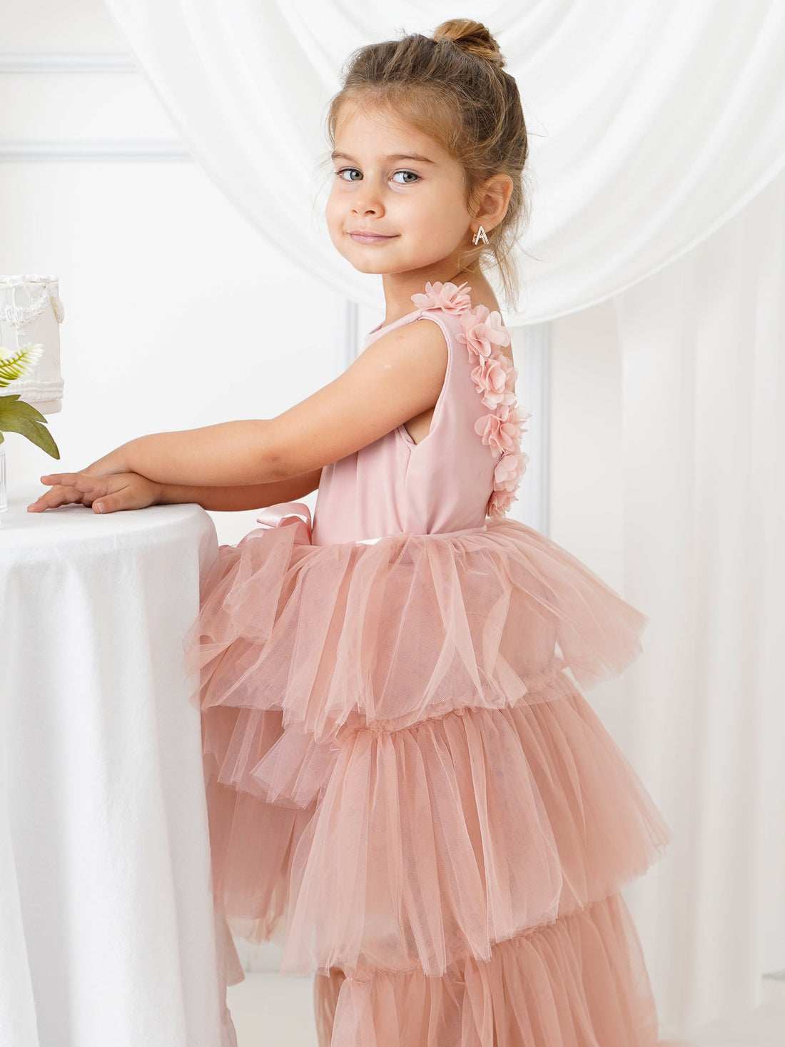 Blush Leotard Ballerina Tutu with tail