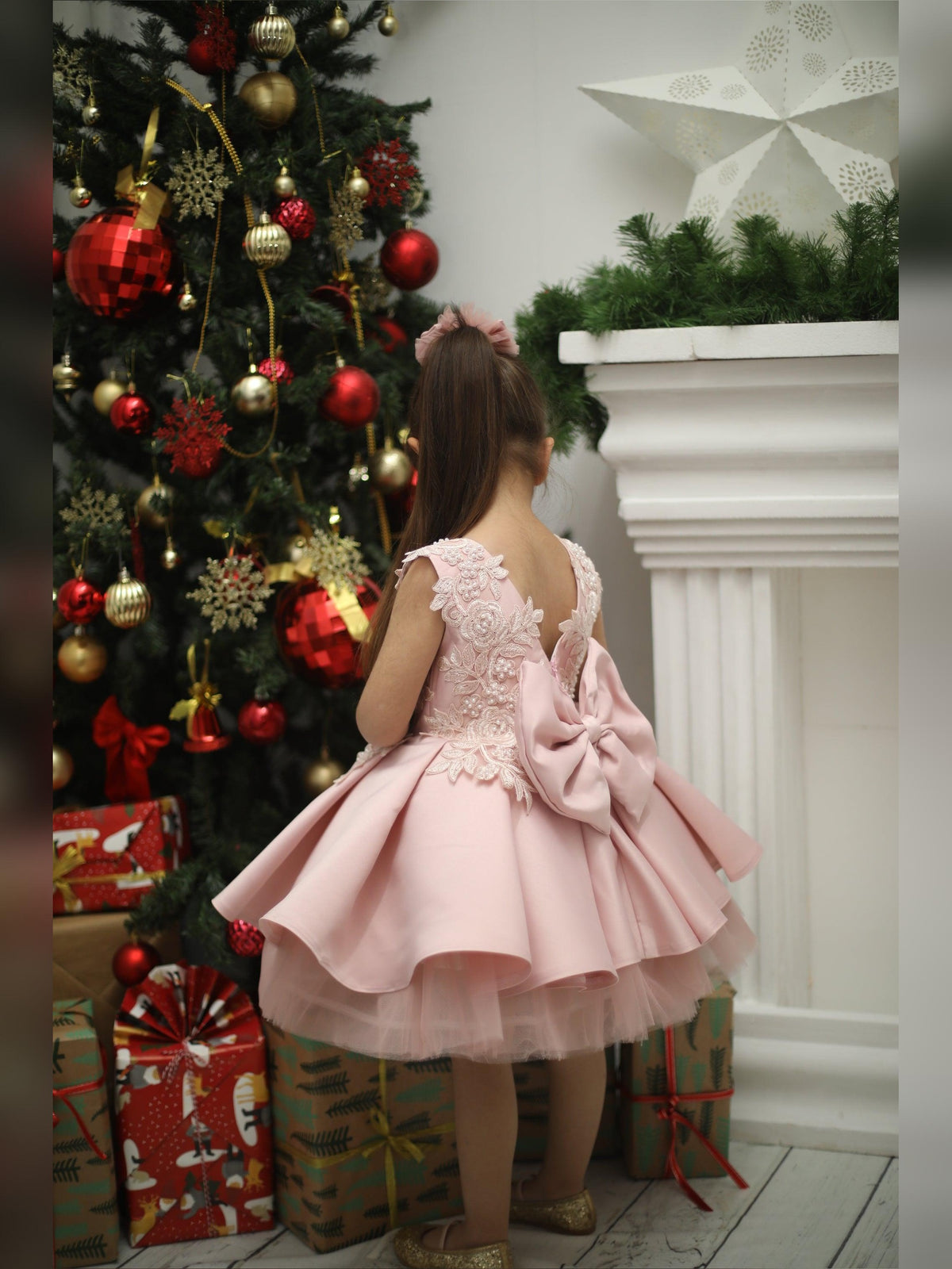 Bonita girl dress blush