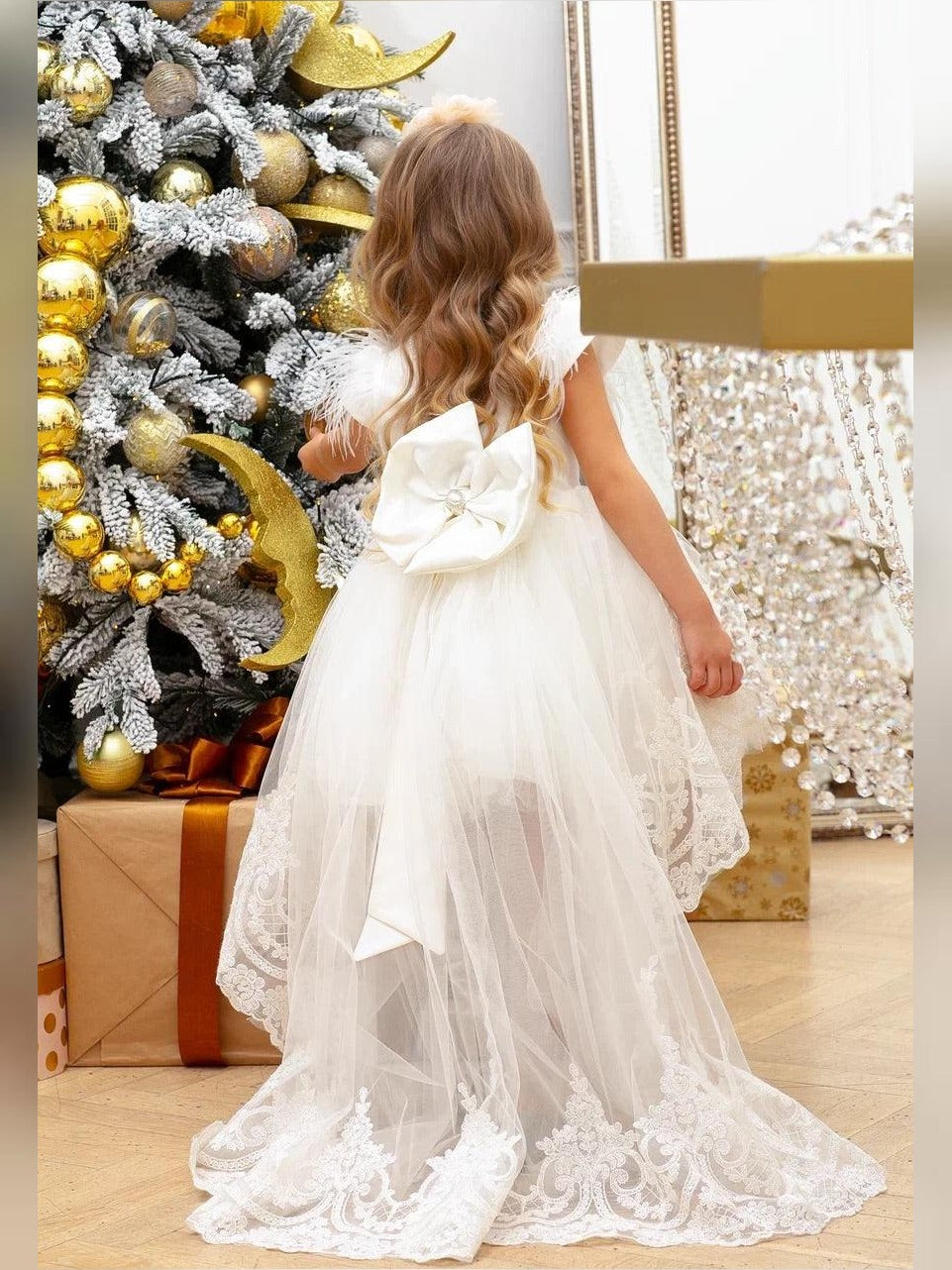 Mila girl dress white