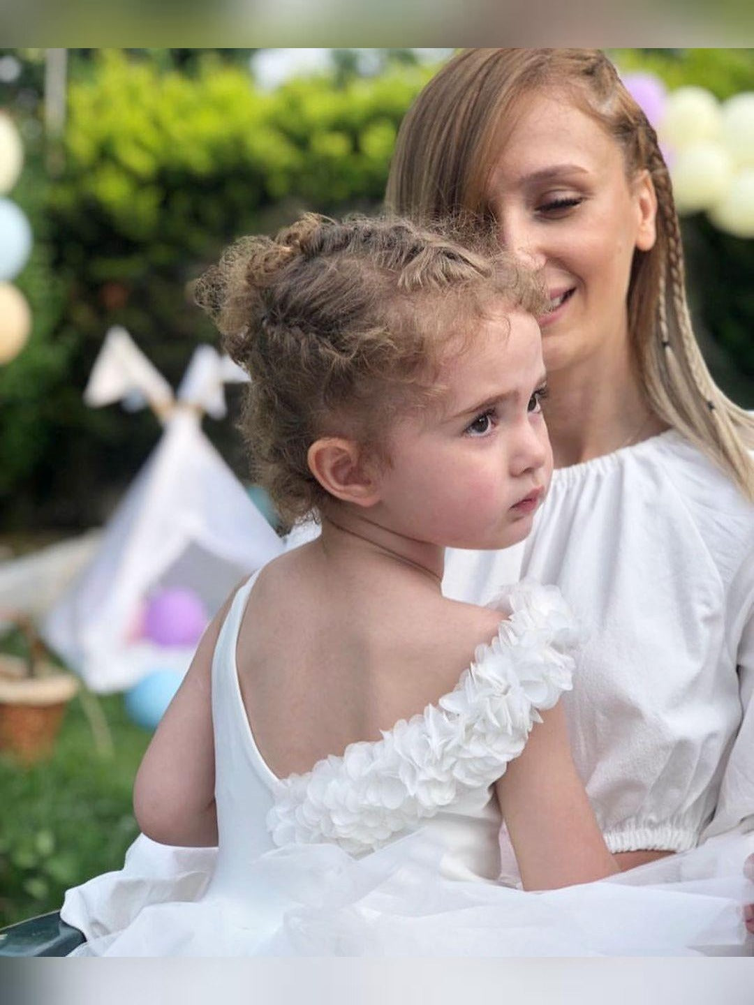 White Floral Leotard Ballerina Sleeveless Tutu