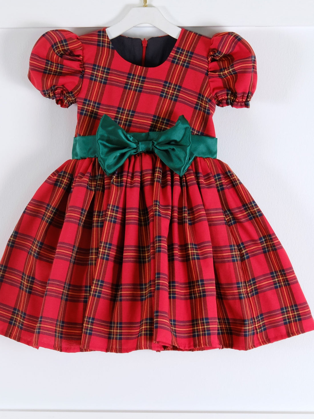 Red Christmas Dress | Balloon Sleeve Christmas Girl Dress 4 years