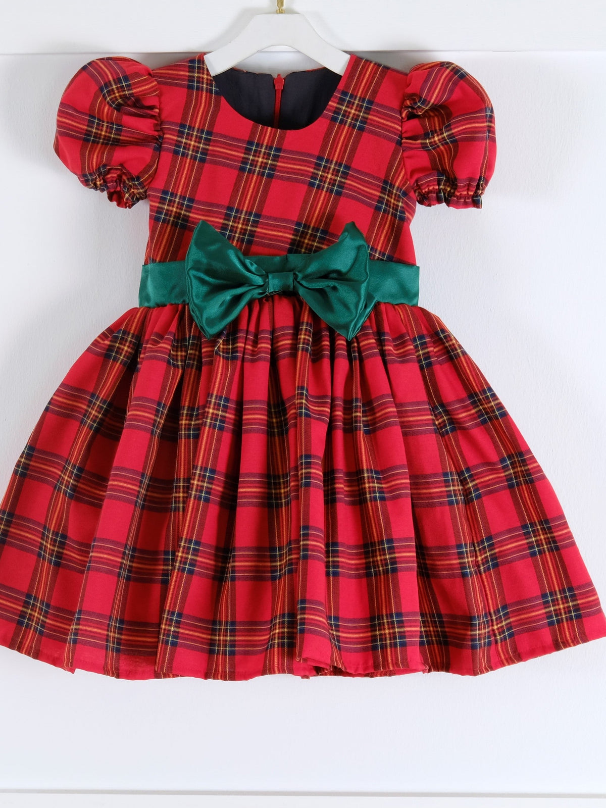 Red Christmas Dress | Balloon Sleeve Christmas Girl Dress 4 years