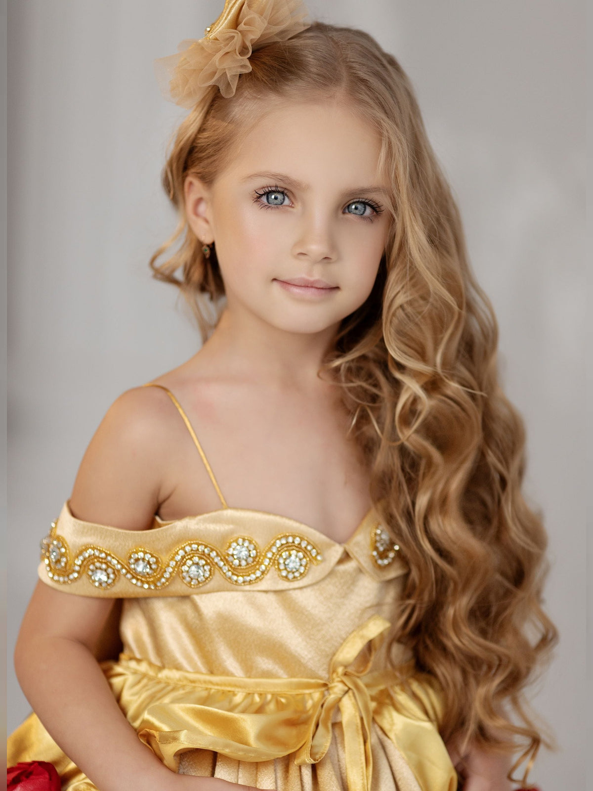 Belle baby girl dress, belle gown