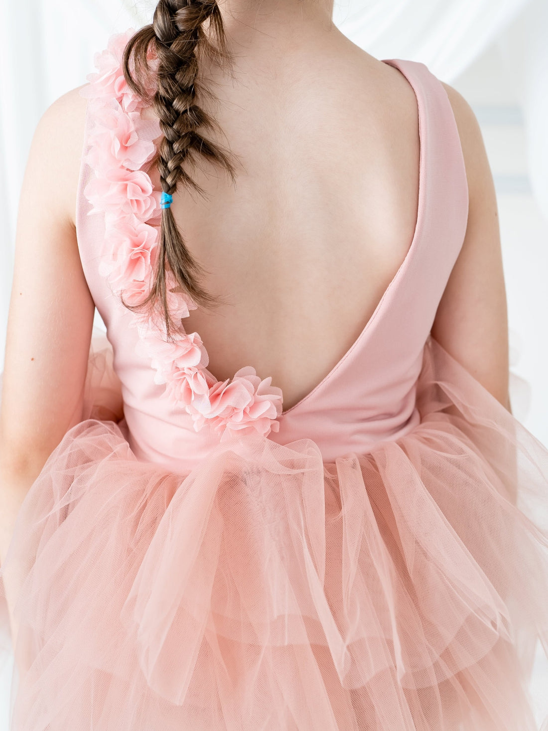 Blush Pink Floral Leotard Ballerina Sleeveless Tutu