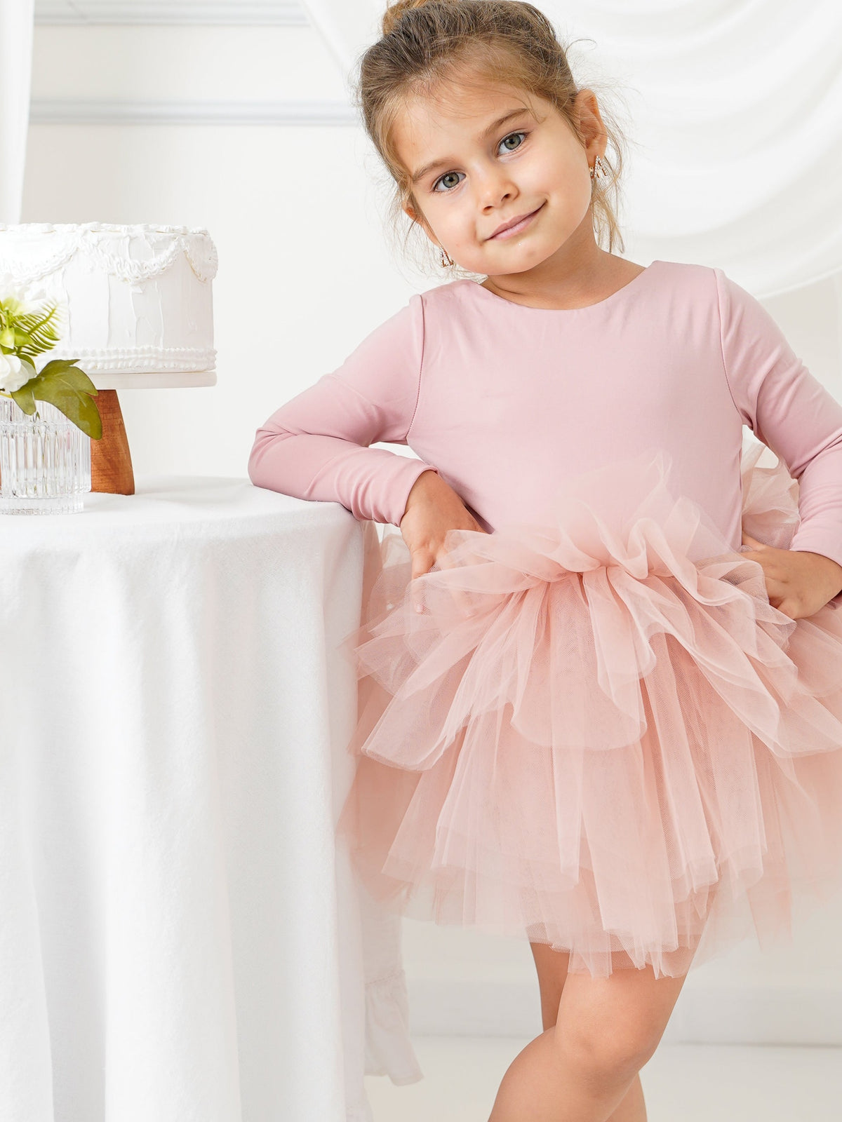Ballerina tutu blush long sleeve