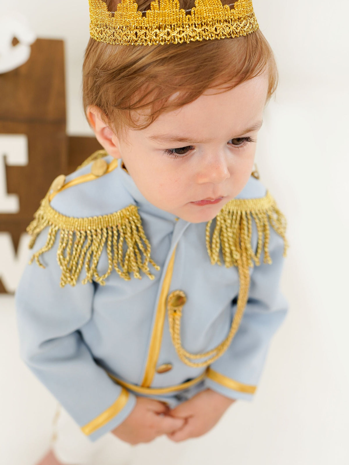 Baby Blue Baby Boys Prince Suit