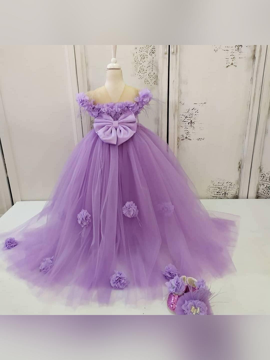high low flower girl dress