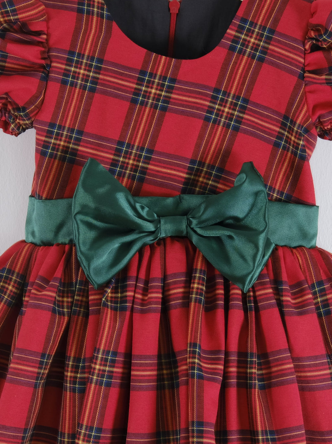 Red Christmas Dress | Balloon Sleeve Christmas Girl Dress 4 years
