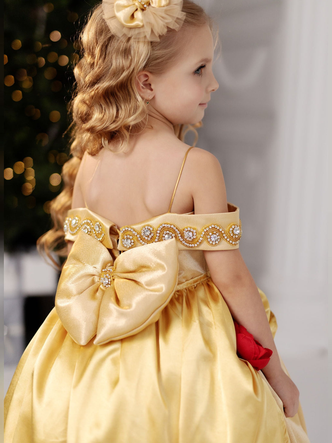 Belle baby girl dress, belle gown