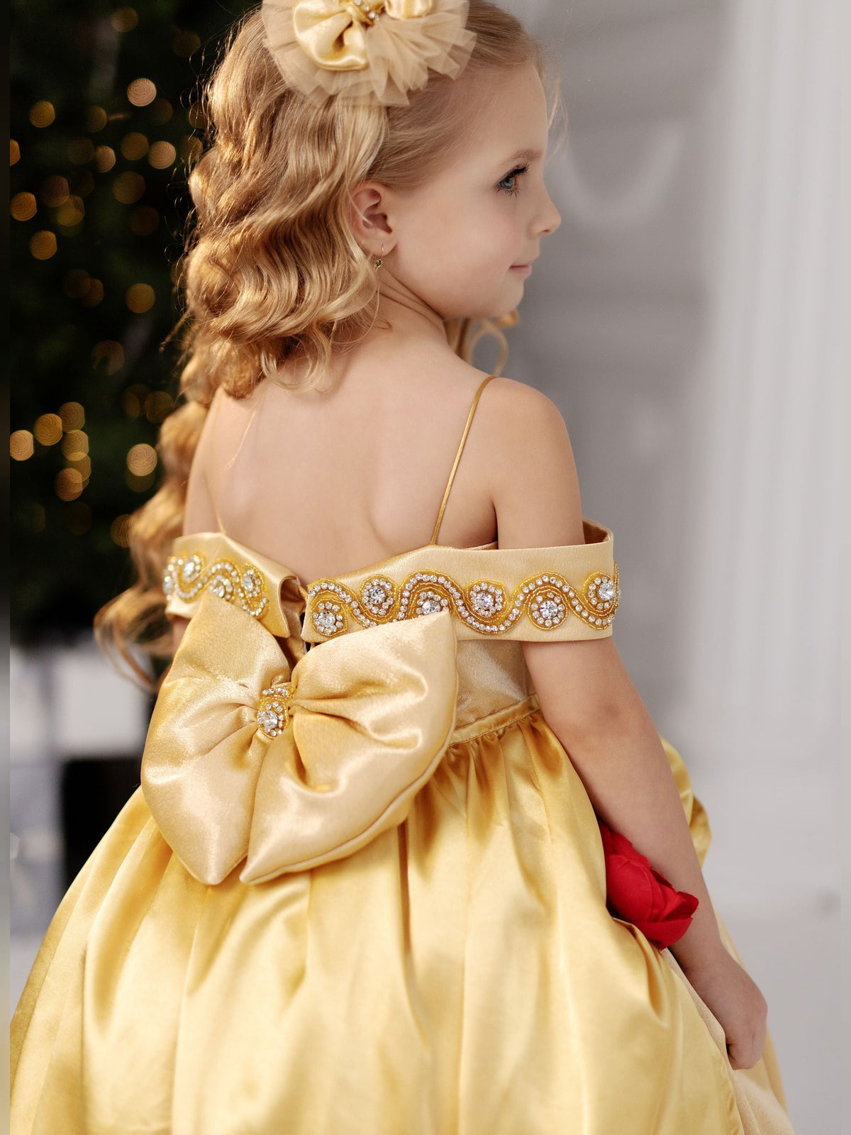 Belle baby girl dress, belle gown