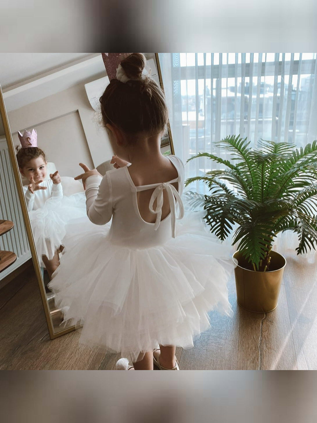 white tutu toddler