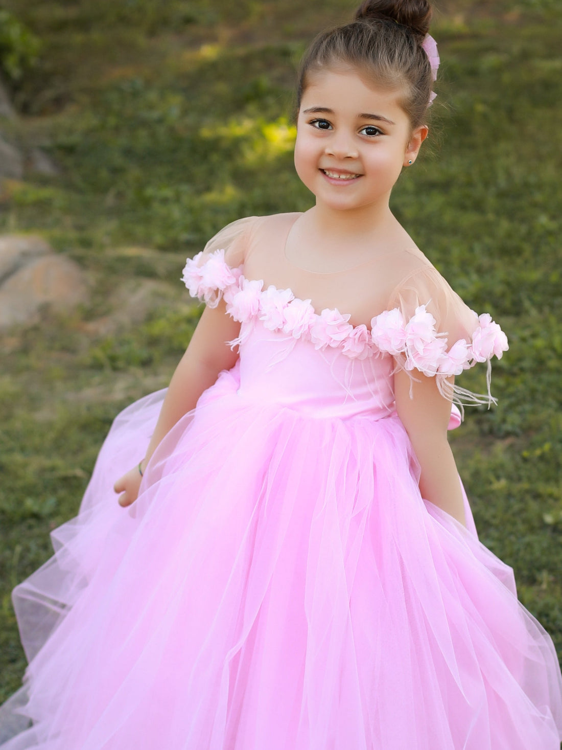 Rebecca flower girl dress pink