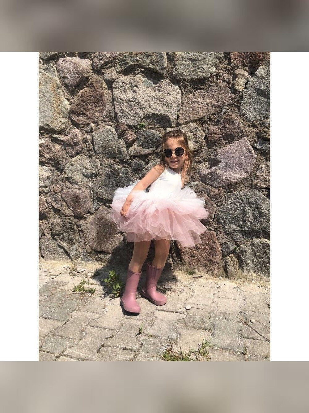White Blush Leotard Ballerina Sleeveless Tutu