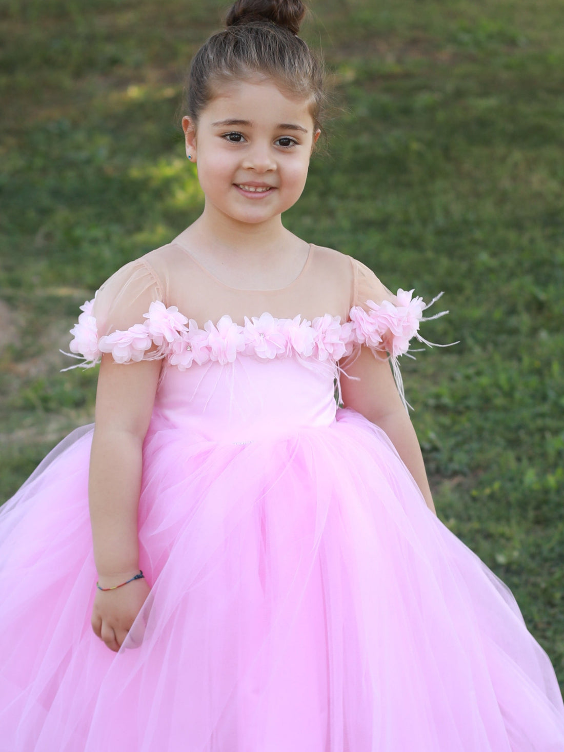 Rebecca flower girl dress pink